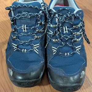 Blue Hiking Shoes with Black Accents